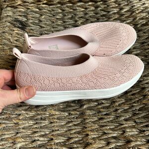 Pink Knit Slip-On Sneakers new new fitflop